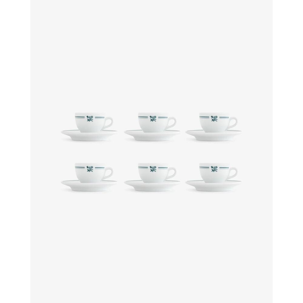 Aime Leon Dore Cafe Leon Dore Expresso Cup & Saucer Set of 6